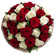 bouquet of red and white roses. Guyana